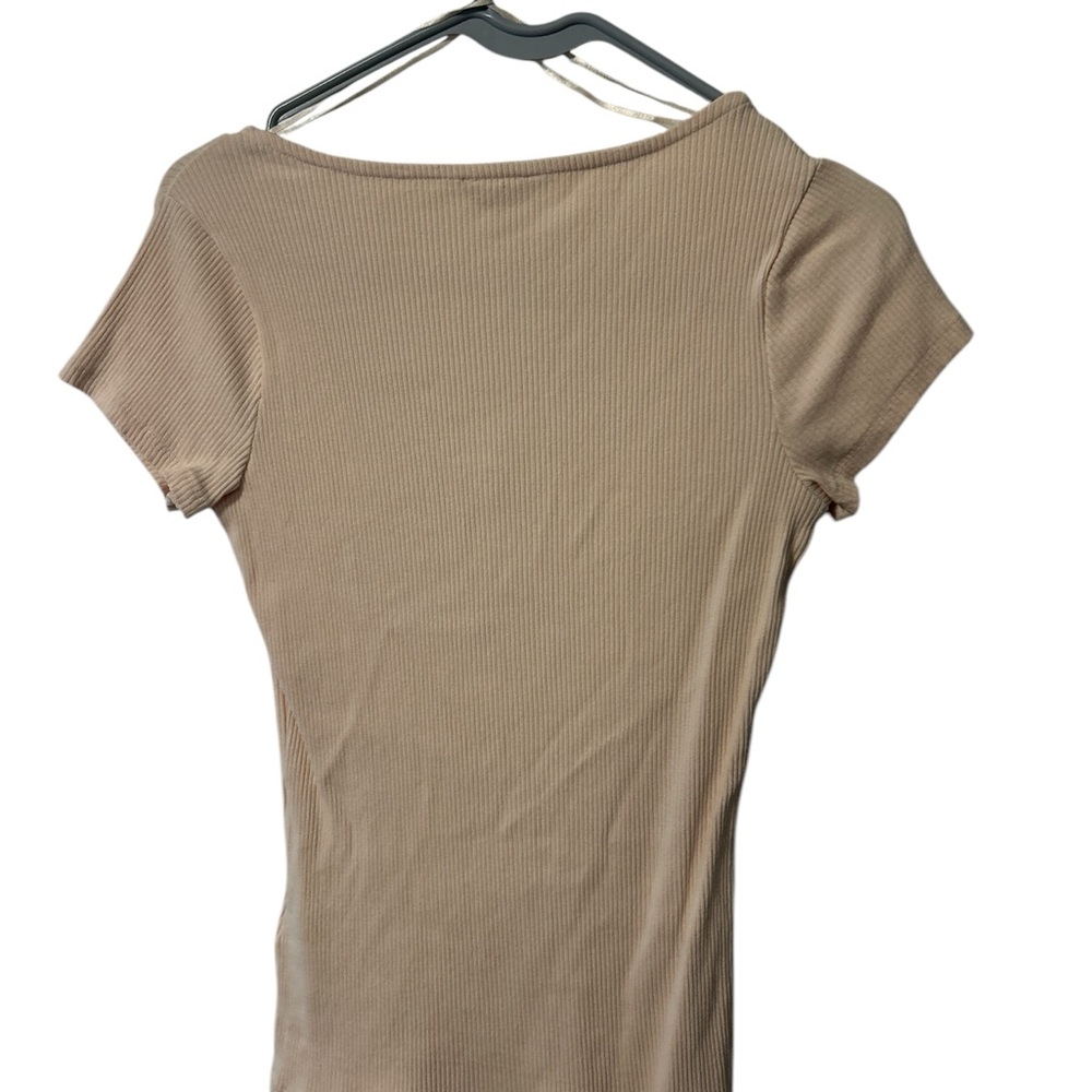 SOLDGuess Pale Pink Ribbed Bodysuit Short Sleeve - Picture 10 of 10